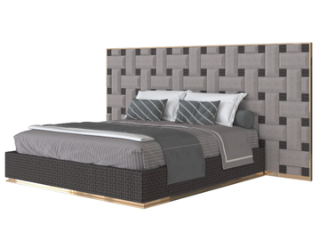 ROMEO - Leather bed with high headboard by Mantellassi 1926 - view 2